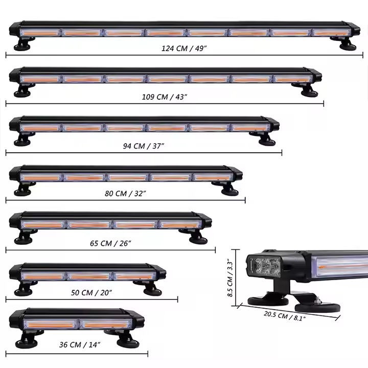 COB strobe light bar-4 sides (COB+3030)